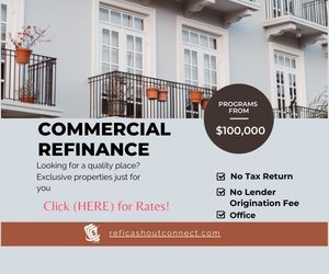 No Tax Return Commercial Property Refinance